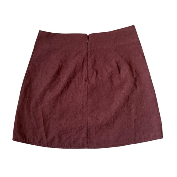 NWT Princess Polly Peony A-Line Brown Mini Skirt Size 2 - Picture 6 of 7